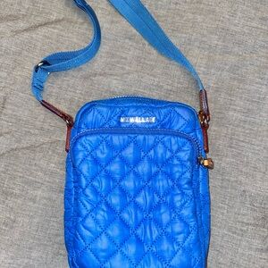 MZ Wallace Vibrant Blue Quilted Crossbody Bag